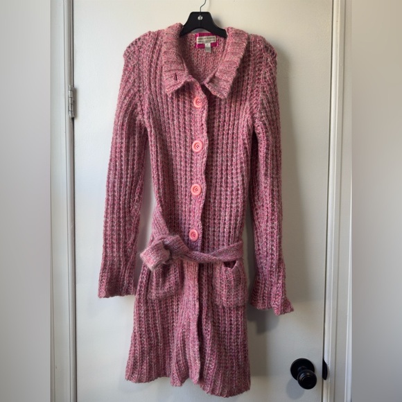 American Bluedeer Sweaters - American Blueberry Unparalleled Quality and Design Pink Knit Cardigan with Belt
